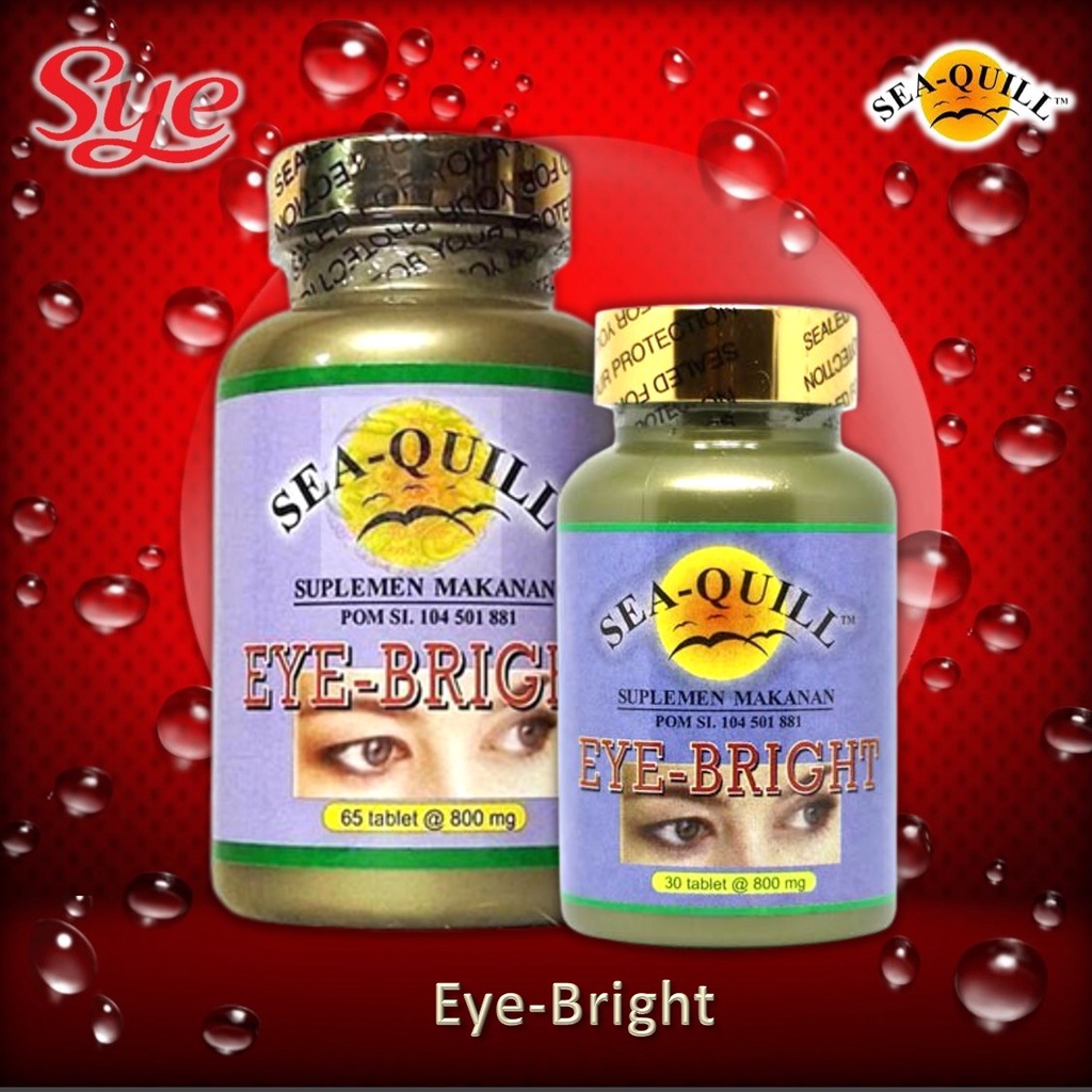 BPOM SEA-QUILL EYE BRIGHT ISI 30 &amp; 65 TAB / SEA QUILL / SEAQUILL / VITAMIN MATA / SYE