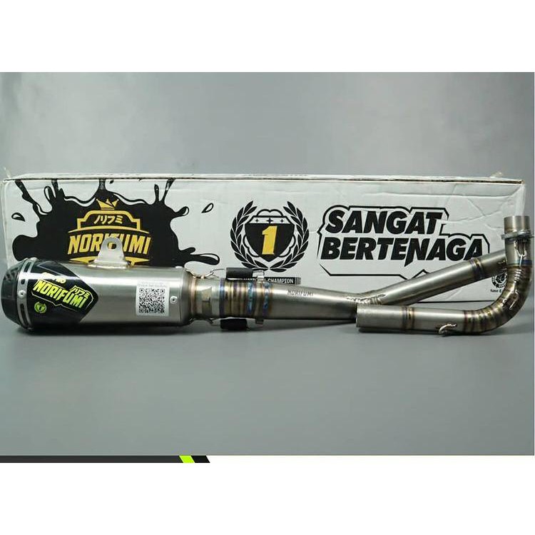 KNALPOT NORIFUMI GTX PRO CARBON TITANIUM GRASSTRACK TERBARU