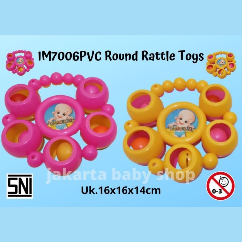 ROUND RATTLE TOYS IM7006PVC