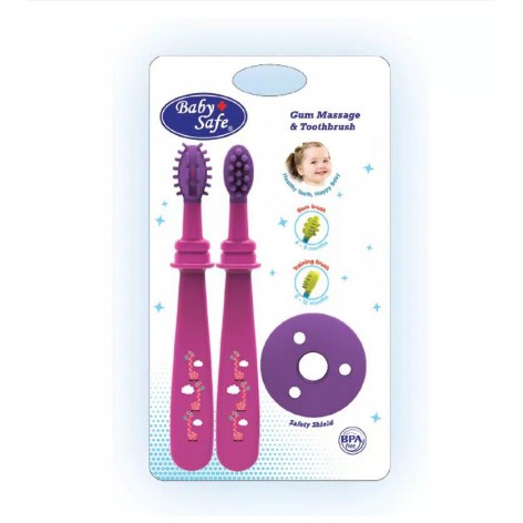 Baby Safe Gum Massage Tooth Brush Sikat Gigi Bayi TB003