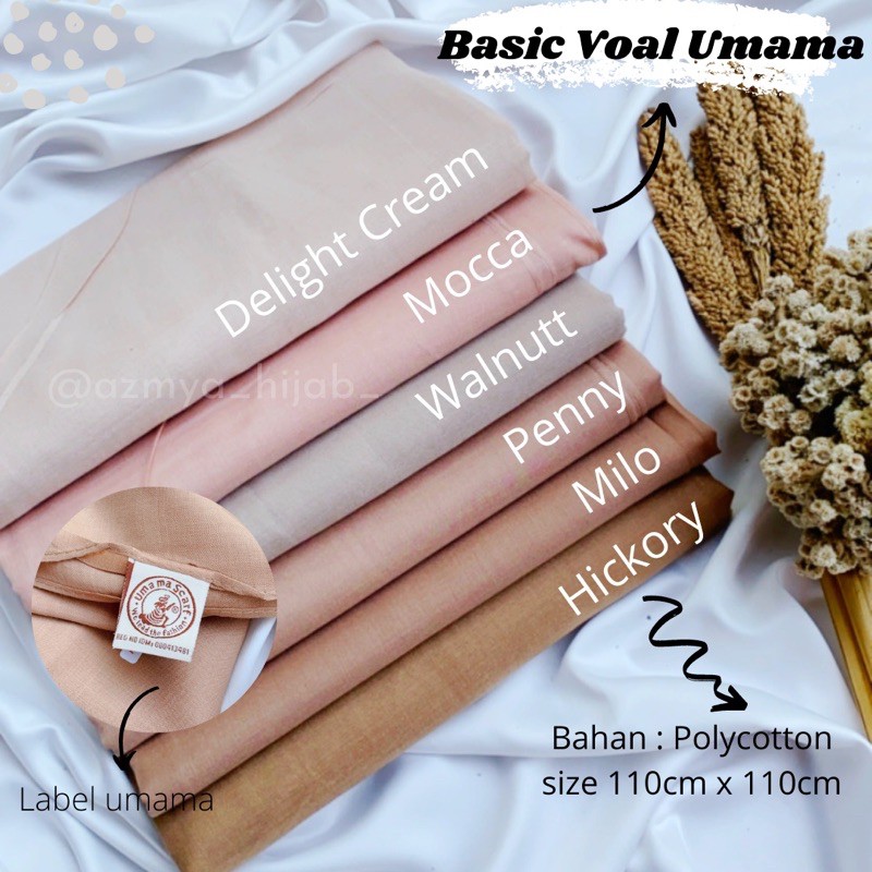 Jilbab Segi Empat Umama BASIC VOAL 50 WARNA Part 2