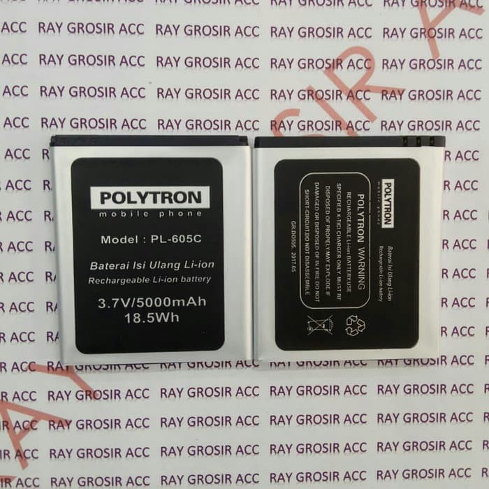 Baterai Original Double Power Polytron PL-605C PL-605 Q2352 Rocket Ping