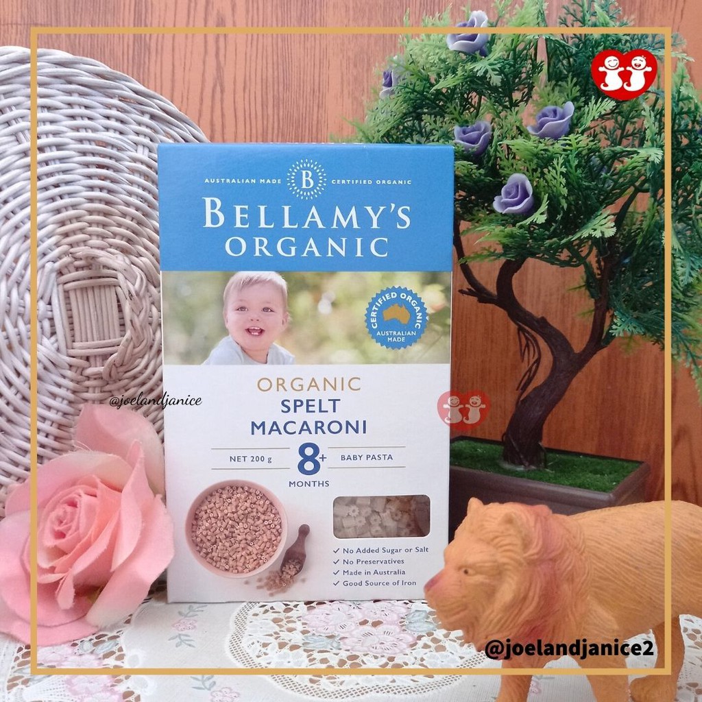 Bellamys Organic Spelt Macaroni 8+ 200gr