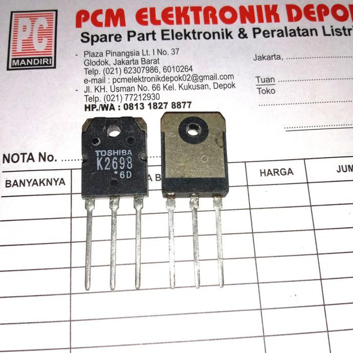 K2698 2Sk2698 K 2698 2Sk 2 Sk2698 Toshiba Original Transistor To247 Pcmelebik54