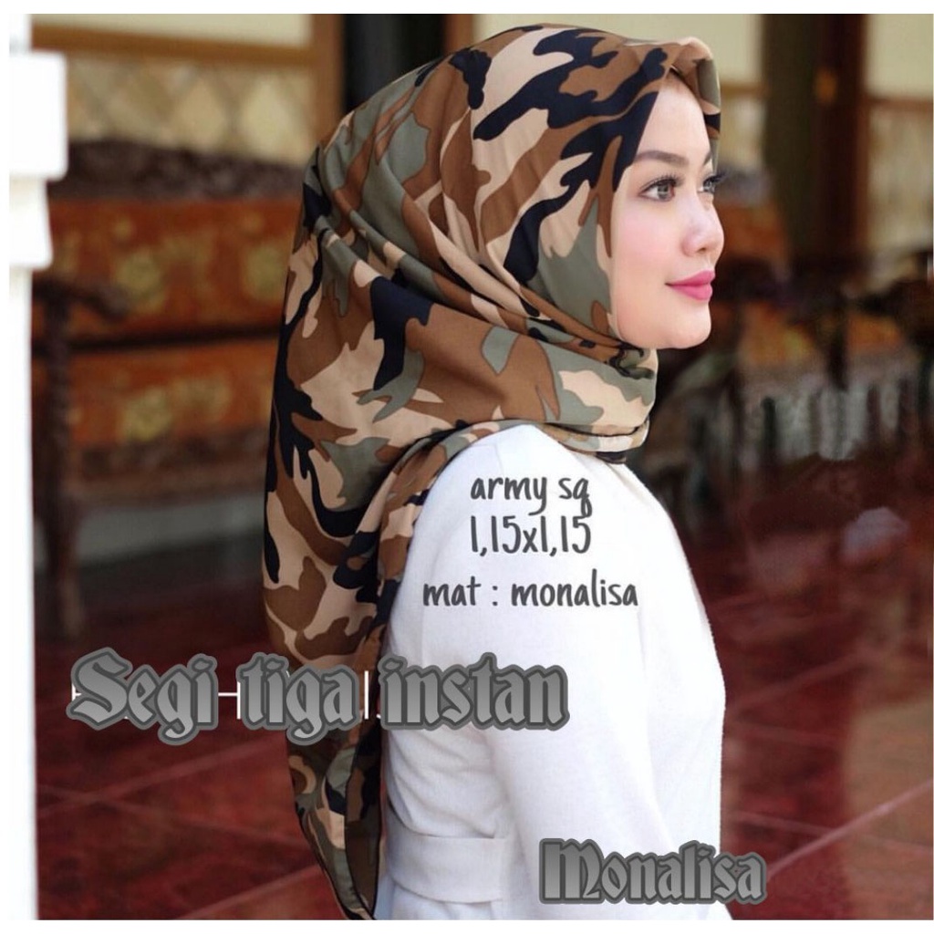 Jilbab Segitiga Instan motif monalisa hijab instan motif segitiga monalisa grosir termurah Safa Hijab