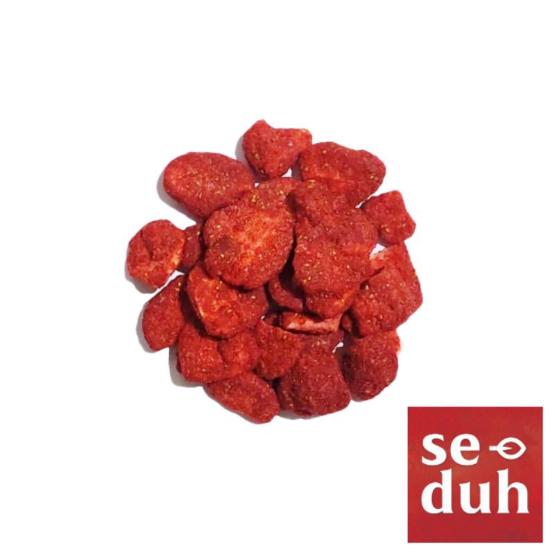 

freeze dried strawberry / stroberi kering freeze dried / snack anak sehat - 250 gram