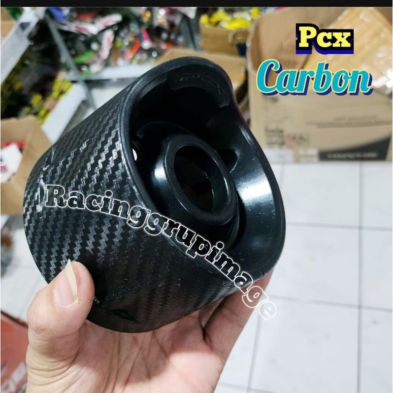 Corong Ujung Knalpot / Moncong Knalpot PCX 150 Carbon / Cover Tutup Moncong Knalpot PCX150 Carbon