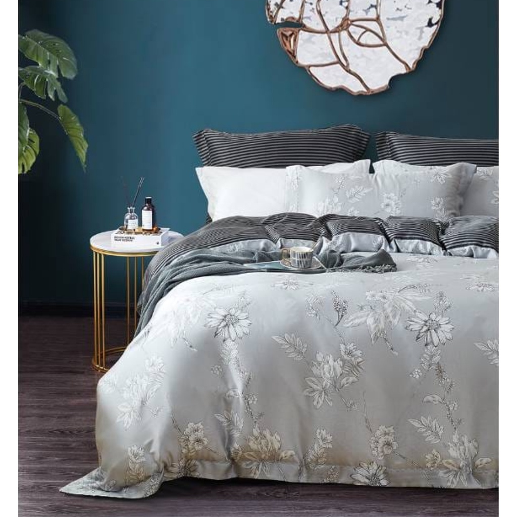 Picasso Sprei Botanic Tencel Flower Grey