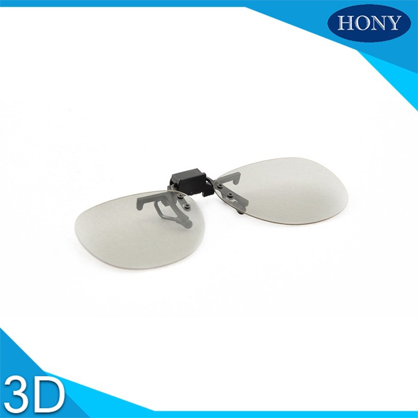 Kacamata 3D Clip On Polarized RealD Lens untuk LG SONY 3D Passive