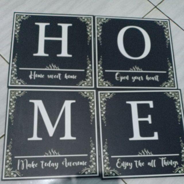 [bisa Cod] Hiasan Dinding Poster Kayu Wall Decor Dekorasi Dinding Minimalis Shabby Home - Pct1hitam