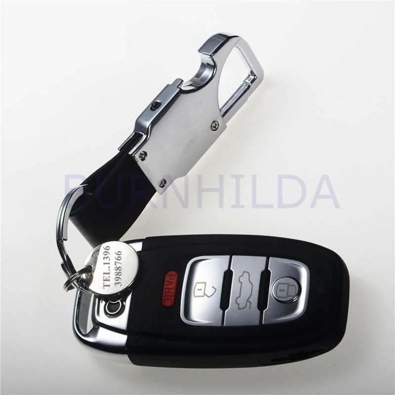 Gantungan Kunci Mobil Multifungsi Zinc Alloy PU Leather accesoris mobil burnhilda