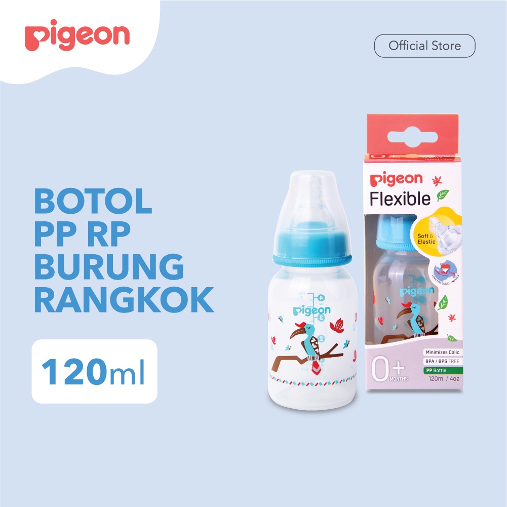 Botol Susu Bayi Pigeon Botol PP RP 120ml W/ S Type Silicone Nipple