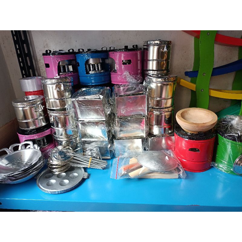 Masak-masakan Tradisional Kompor Jadul Wajan Mini Mainan Anak