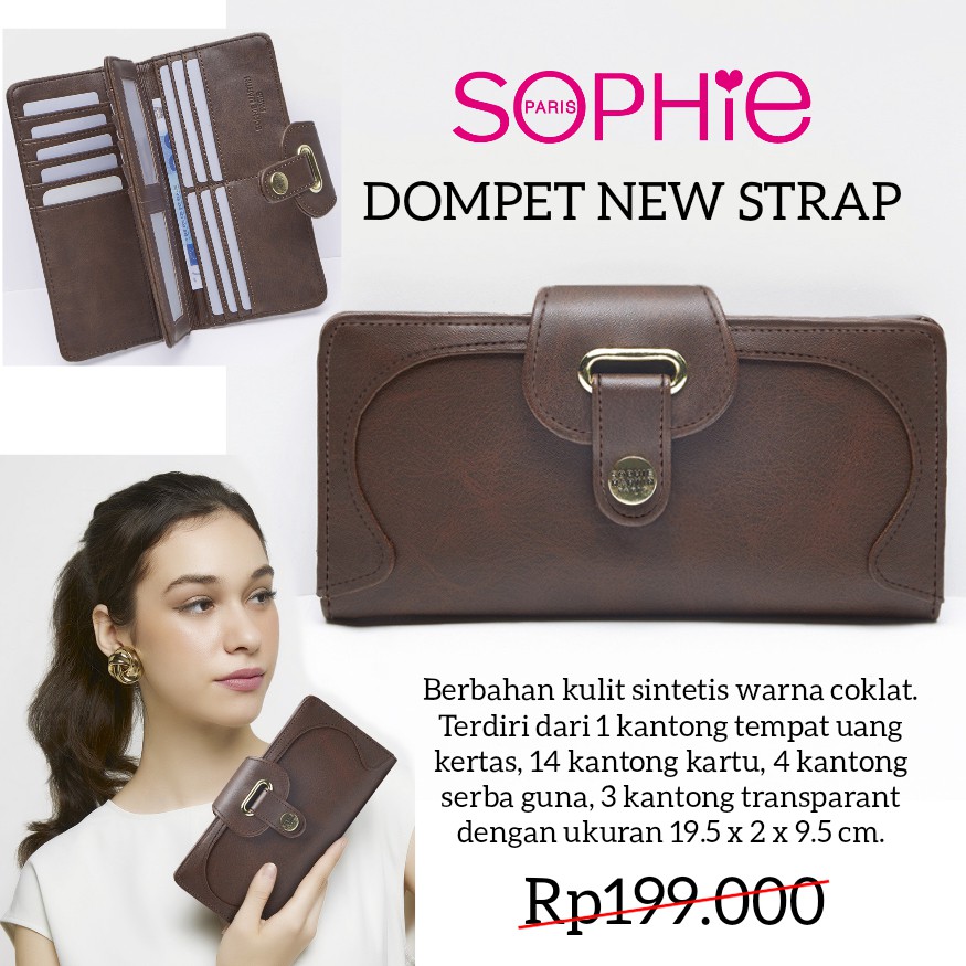 DOMPET NEW STRAP SOPHIE MARTIN PARIS PROMO DOMPET SOPHIE PARIS PANJANG WANITA MIRIP NEO STRAP VARENN