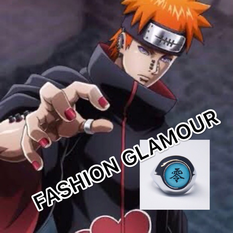 CINCIN IMPORT ANIME NARUTO ITACHI AKATSUKI ALL TEAM COSPLAY BISA DI ATUR SESUAI LINGKAR JARI