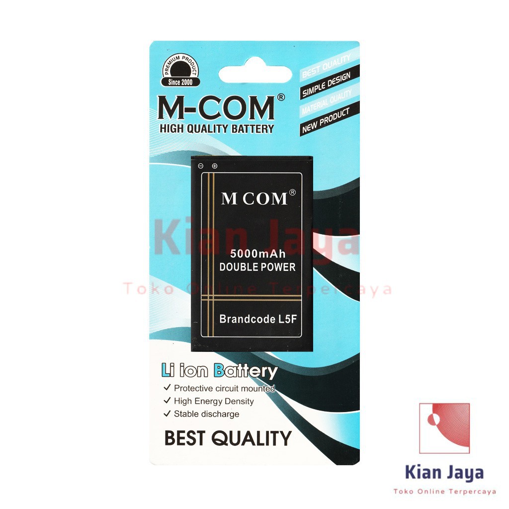 MCOM Baterai Hp Brandcode L5F Original Double Power Batre Batrai Battery Ori