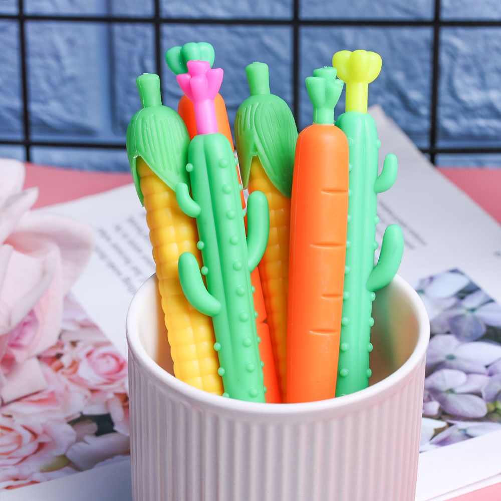 QUINTON Smooth Mechanical Pencil Cute Stationery Automatic Pencil Carrot 0.5/0.7mm Shape Cactus Corn Kawaii School Supplies