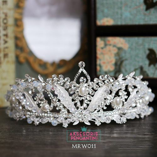 [STOCK TERBATAS] MAHKOTA BRIDAL AKSESORIS PENGANTIN CROWN WEDDING TIARA MRW011