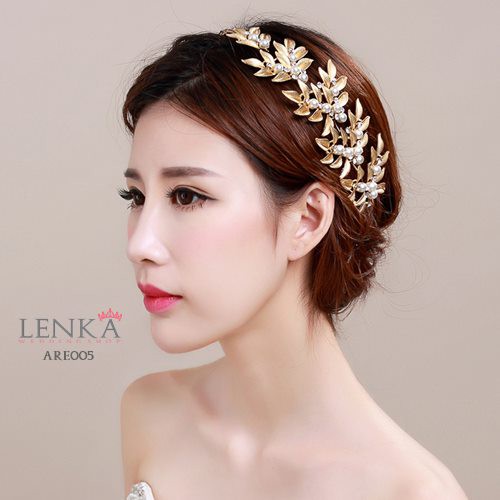 [STOK TERBATAS] AKSESORIS HEADPIECE WANITA PENGANTIN TIARA PESTA ARE005