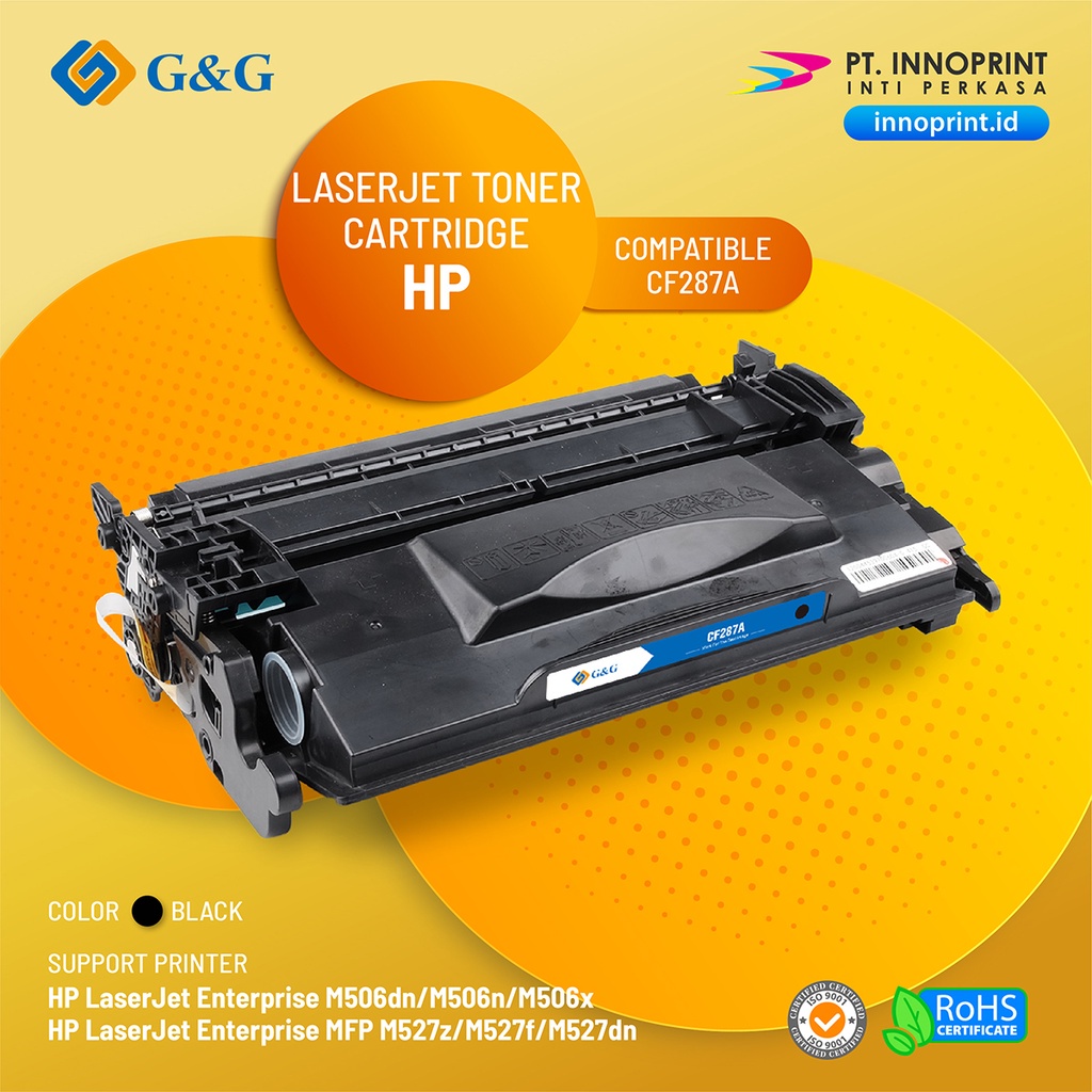 COMPATIBLE HP CF287A for HP LaserJet Enterprise M506dn/M506n/M506x/  MFP M527z/M527f/M527dn