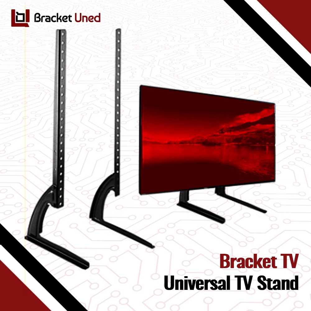 Bracket TV LED LCD 32 55 43 50 40 42 49 24 21 29 17 14 Inch Dijamin Cocok 14 - 55 In Stand Kaki TV Universal Breket TV Briket TV Braket TV Standing TV BU1 Stand Kaki