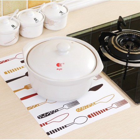 JG - Tatakan Alas Piring Gelas Meja Makan Anti Panas / Taplak Anti Slip / Matras Karakter Anti Air Mudah Dicuci / Trivet Mat Restoran Cafe Waterproof
