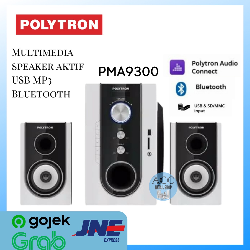 SPEAKER AKTIF MULTIMEDIA POLYTRON PMA 9300 USB MP3 BLUETOOTH