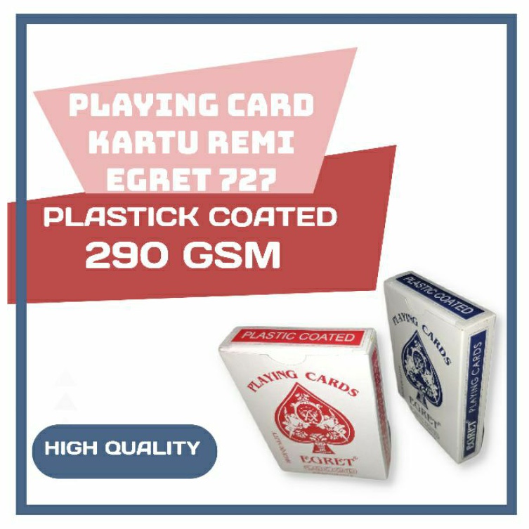 KARTU REMI/PLAYING CARD EGRET 727 ( 290 GSM )