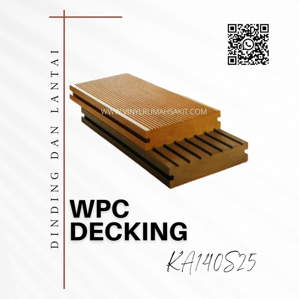 Decking WPC / Dinding dan Lantai Kode KA140S25 - WPC Decking MURAH