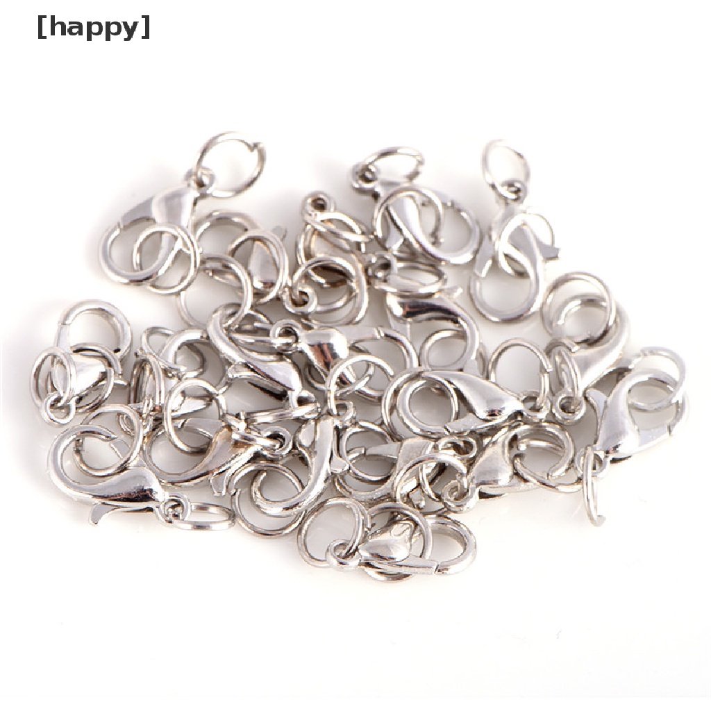 20pcs / Set Kait Lobster Bahan Alloy Untuk Membuat Perhiasan Kalung Dan Gelang