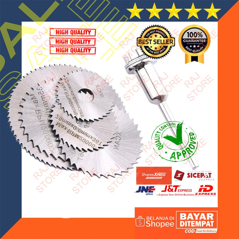 [best Quality] Mata Bor Gerinda Kayu Hss Saw Blade 22-44mm 1set 5pcs