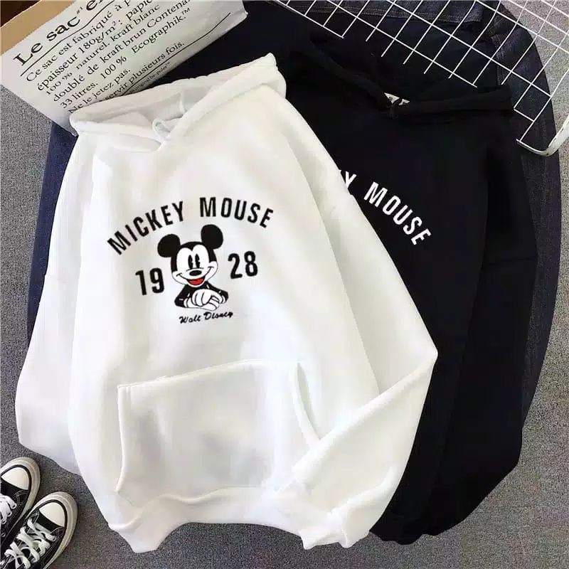 MICKEY 1928 SWEATER HOODIE WANITA PRIA KEKINIAN TERMURAH