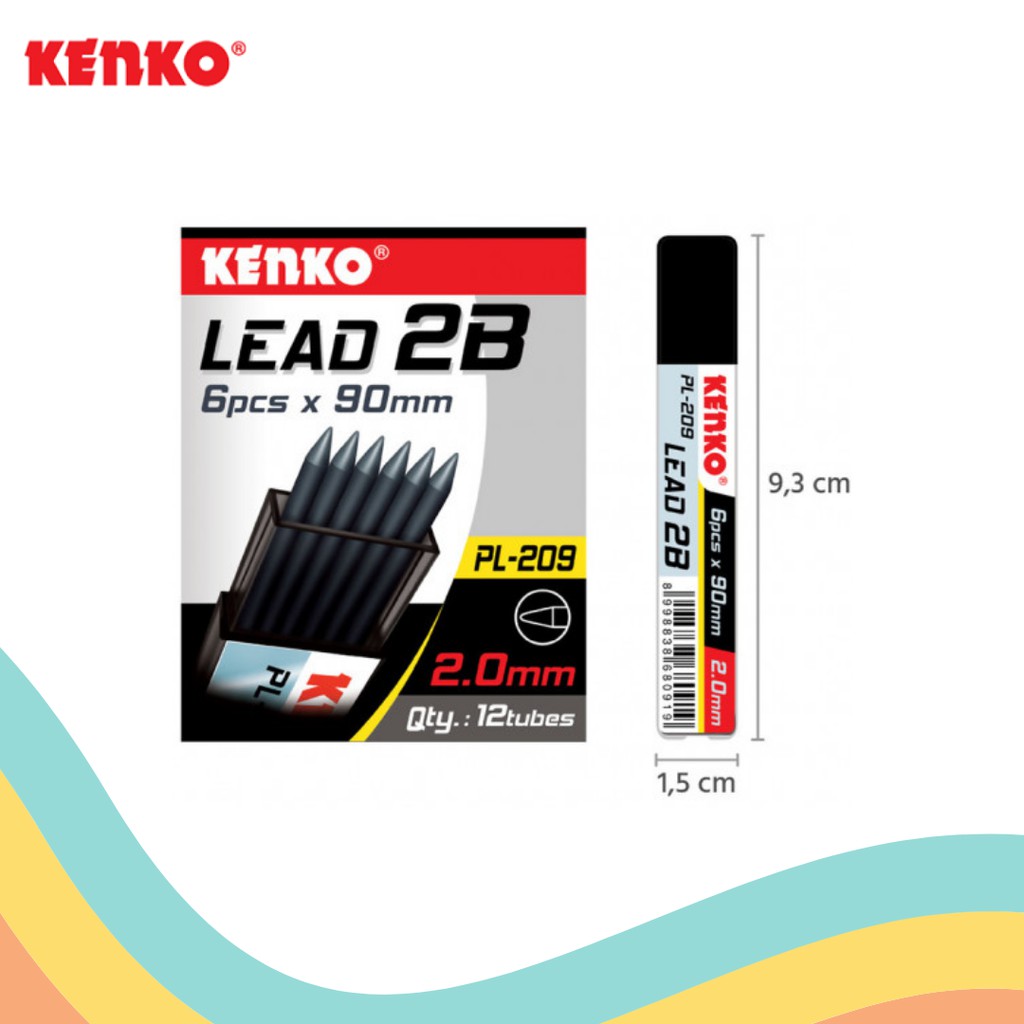

ISI PENSIL MEKANIK 2B KENKO PL-209 (12 TUBE)