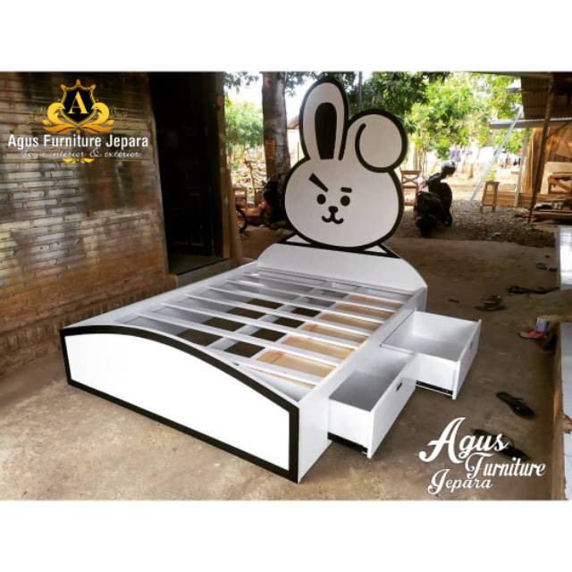 DIPAN RANJANG ANAK RABBIT (divan anak karakter divan anak duco laci)