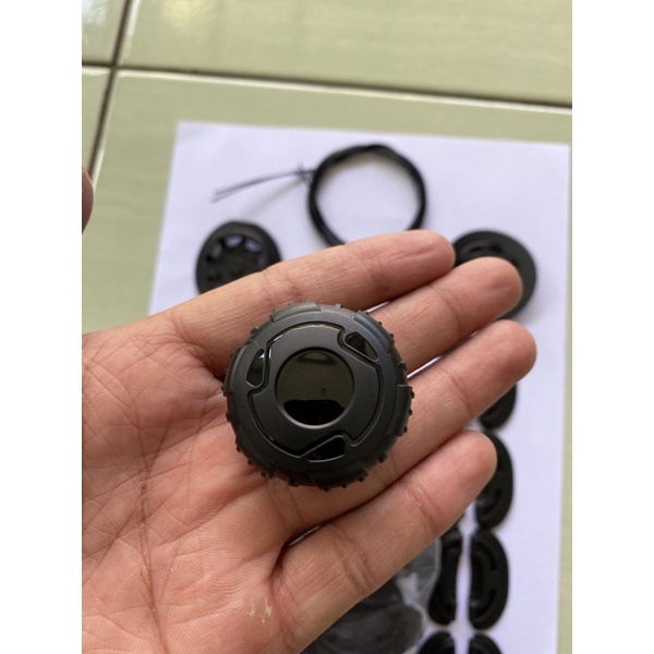 TALI PUTAR LACING SYSTEM 1 SET WARNA HITAM TALI 300cm