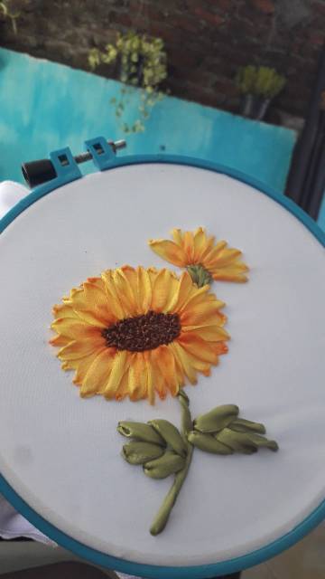 Bunga Matahari Handmade Dari Pita Satin Shopee Indonesia