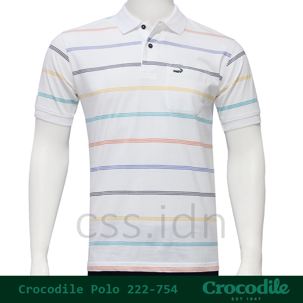 Kaos Kerah Polo Slim Fit Pria Crocodile 222-754