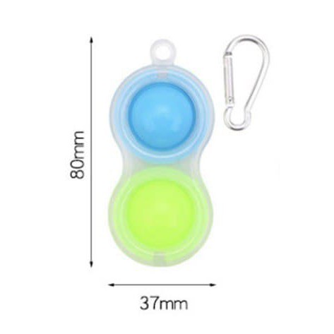 Simple Dimple Simpl Dimpl Fidget Sensory Tik Tok Tiktok Toy Pop It Its-2 Pop 1Pcs Glow
