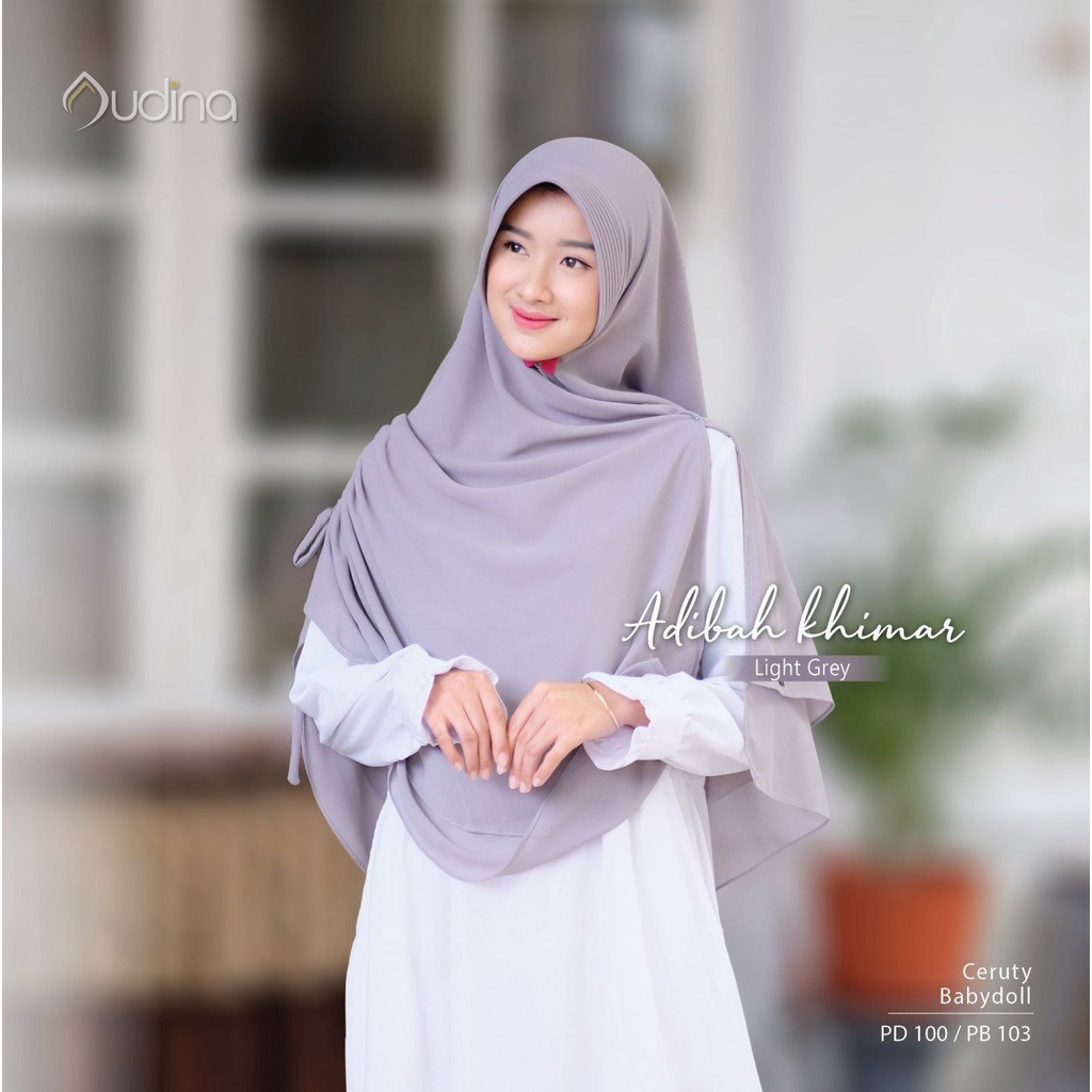 JILBAB INSTAN KHIMAR DUA LAYER SERUT BELAH JILBAB KHIMAR CERUTTI ADIBAH KHIMAR LIVIA