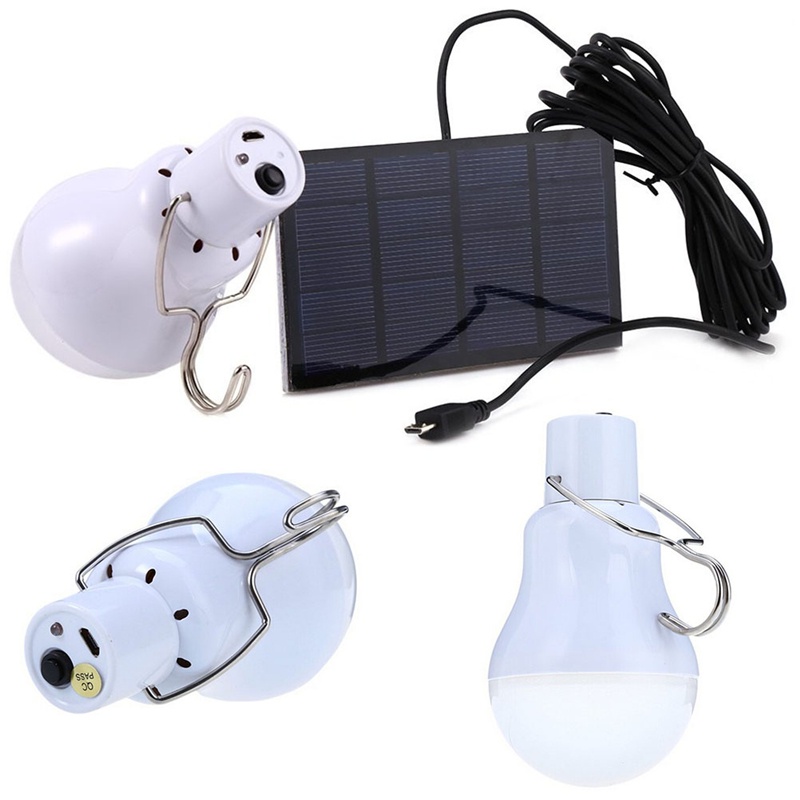 {LUCKID}S-1200 15W 130LM Portable Led Bulb Light Charged Solar Energy Lamp Hot Sale