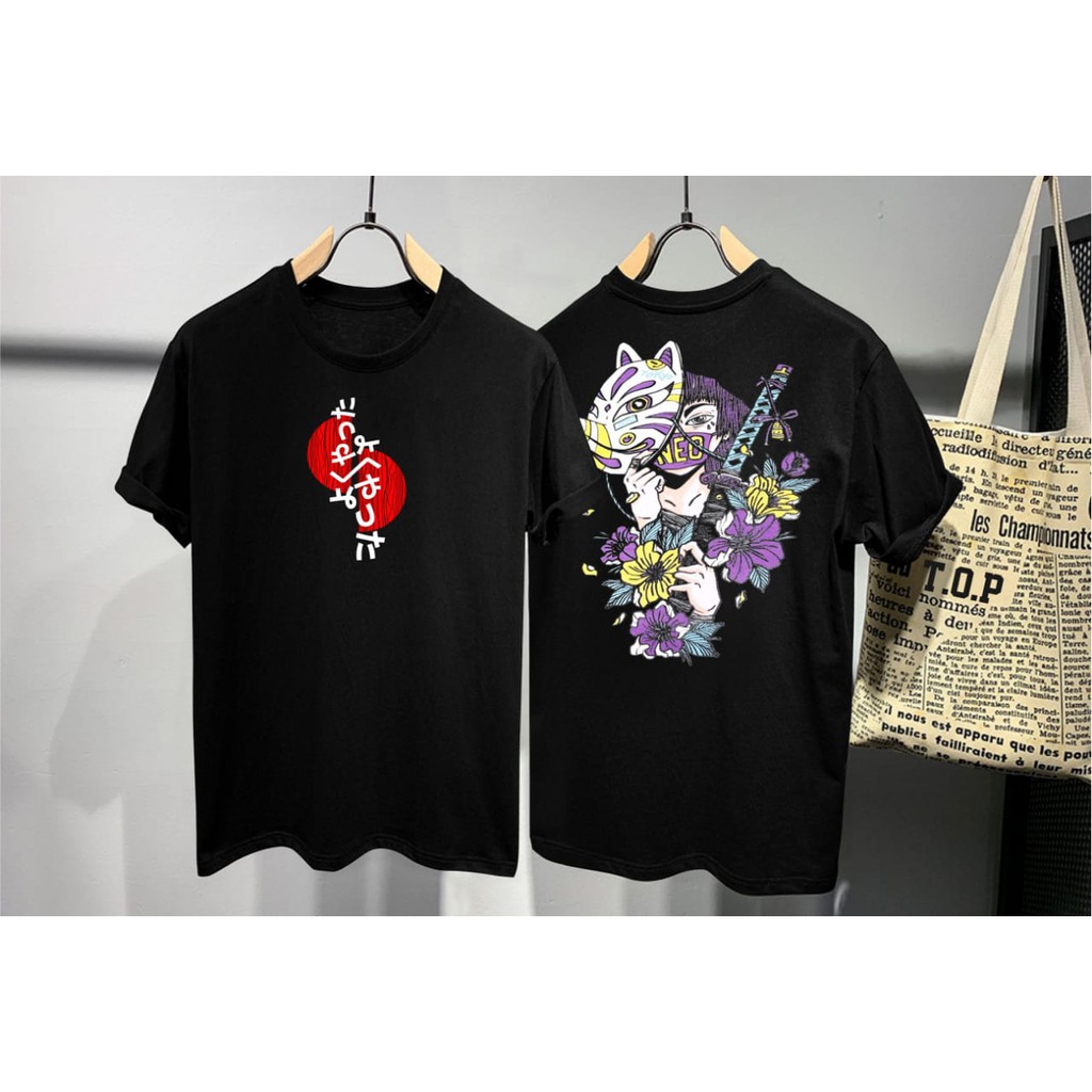 T-shirt Topeng Fox/ Baju Kaos Distro kaos Pria Kaos Murah Pria Pendek Slimfit