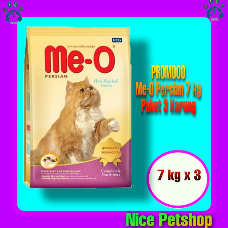 Me-o / Meo Persian Paket Hemat 3 karung Makanan Kucing Persian