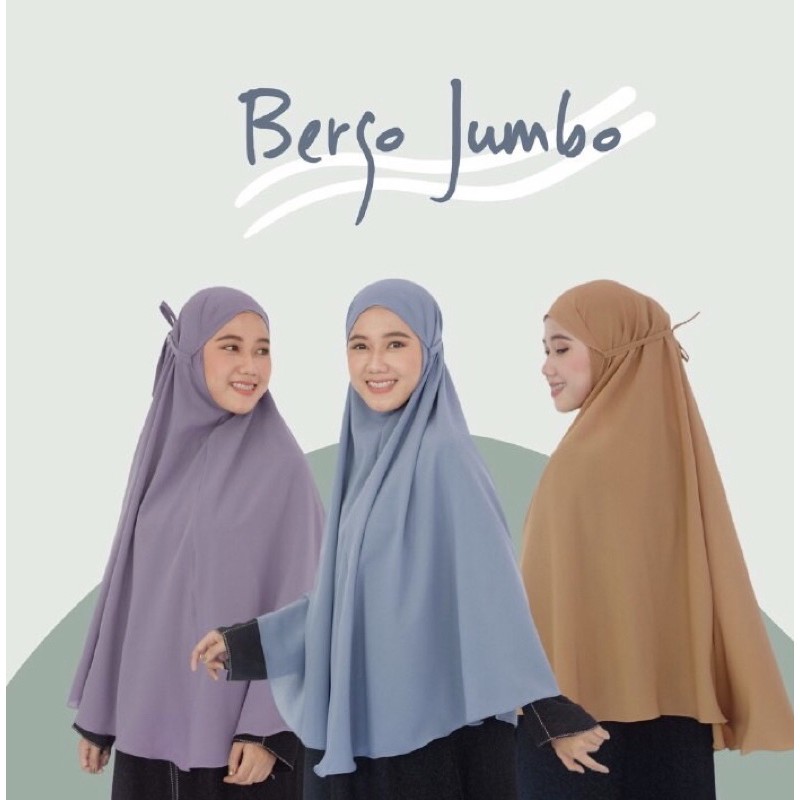 JILBAB INSTANT BERGO MARYAM JUMBO (LEBIH PANJANG)