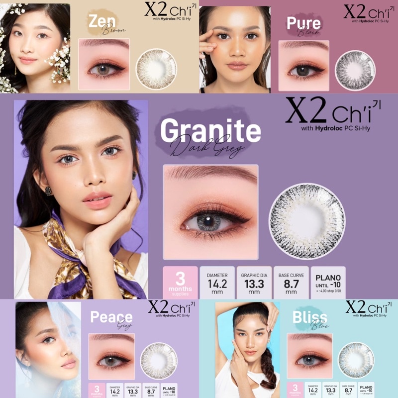 Softlens X2 CHI 14,2 MM Normal Minus Natural Look / Soflen X2 CHI / Soflen Premium X2 CH'I / Softlens CH'I