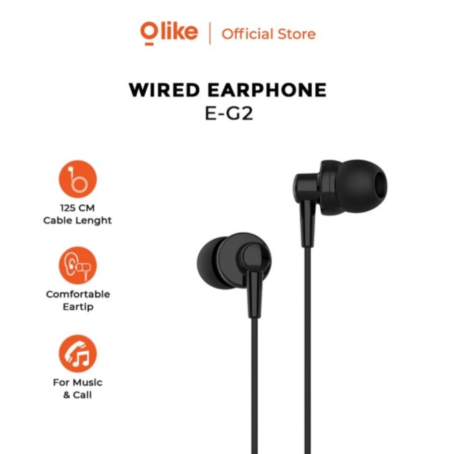 Olike Wired Earphone In Ear Comfortable Eartibs Smart Easy Life EG2