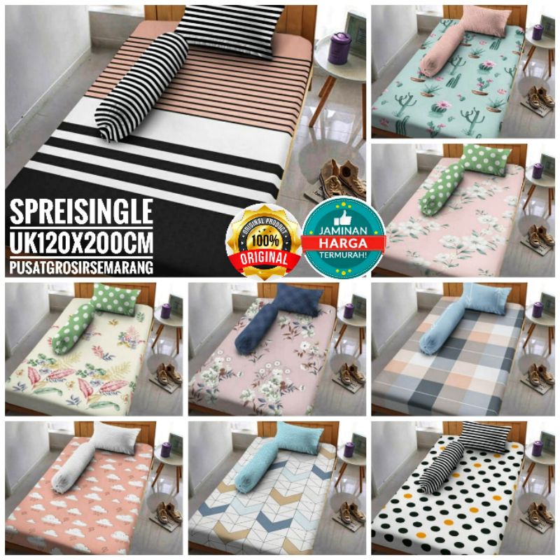 Sprei Kintakun DLUXE DELUXE Single size Uk 120 120x200 Abel Adisti Amerta Braxley Bunny Celestia Cactus Caroline Celestia Chloe Eva Ezlyn Felice Fleur Gala Gian Gista Iswara Kezia Kirana Lavana Mirabelle Molino Nikita Nurmala Savita Spongebob Unicorn Wana