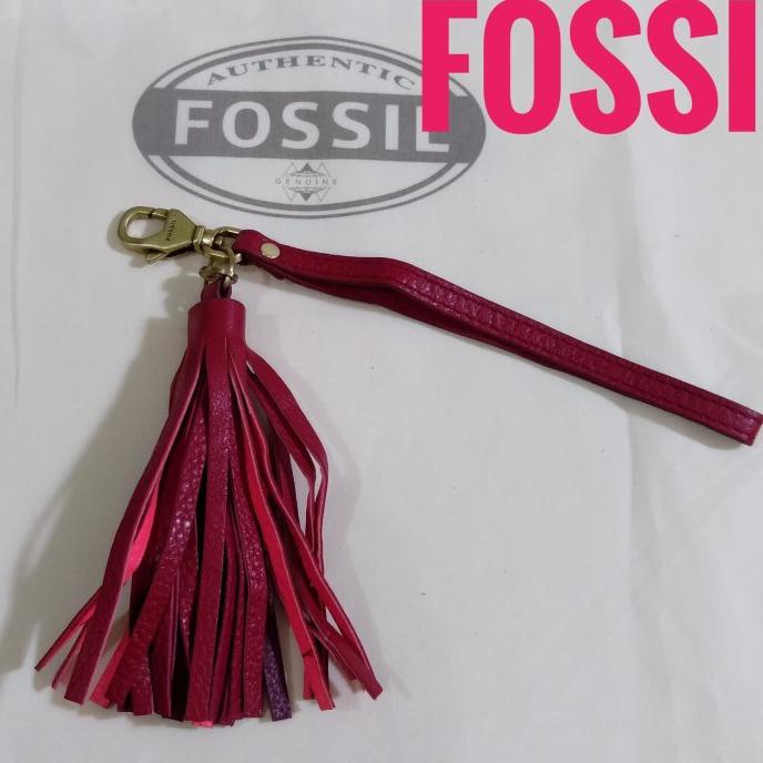 ACC TAS WANITA Gantungan kunci FOSSIL Bag Charm Oroginal