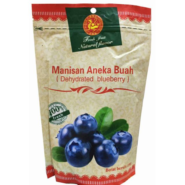 

Manisan Aneka Buah/ Dehydrated Blueberry 150 gram