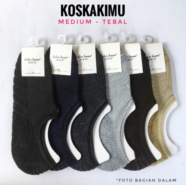 ETERNAL | PREMIUM MATERIAL KATUN BAMBU Kaos Kaki Invisible - MEDIUM TEBAL (PREMIUM) MATA KAKI  KATUN BAMBU