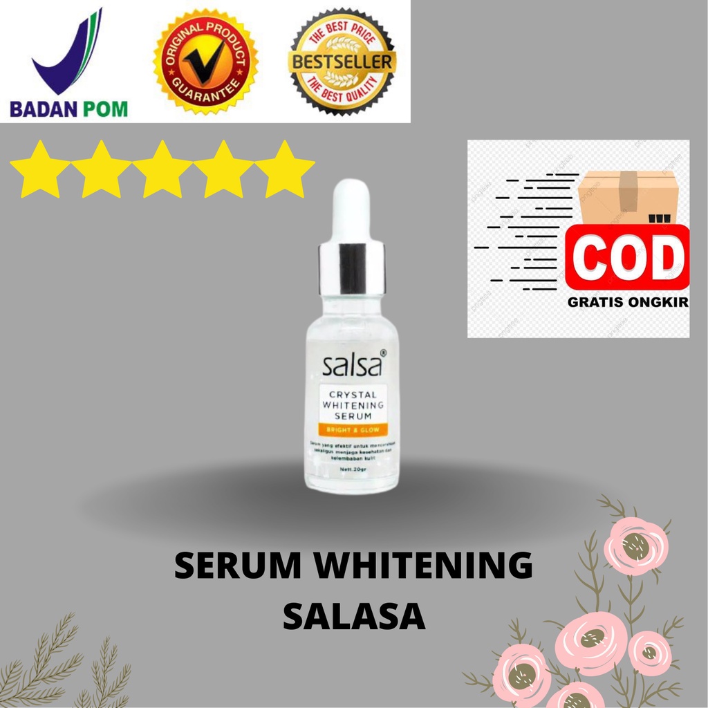 Salsa Crystal Whitening Serum Original | Serum Pemutih Wajah | Serum Glowing |COD |BPOM